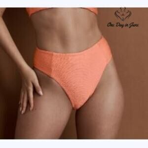 RVCA Textured Cheeky Bikini Bottom Size S